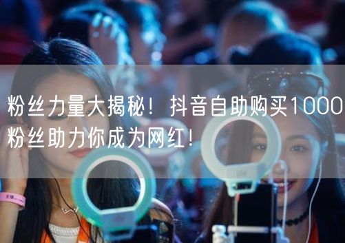 粉丝力量大揭秘！抖音自助购买1000粉丝助力你成为网红！
